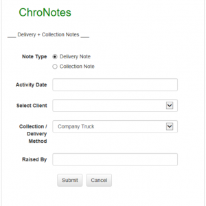 ChroNotes Create Note Dialog